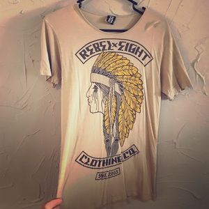 Rebel 8 Indian headdress shirt